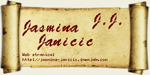 Jasmina Janičić vizit kartica